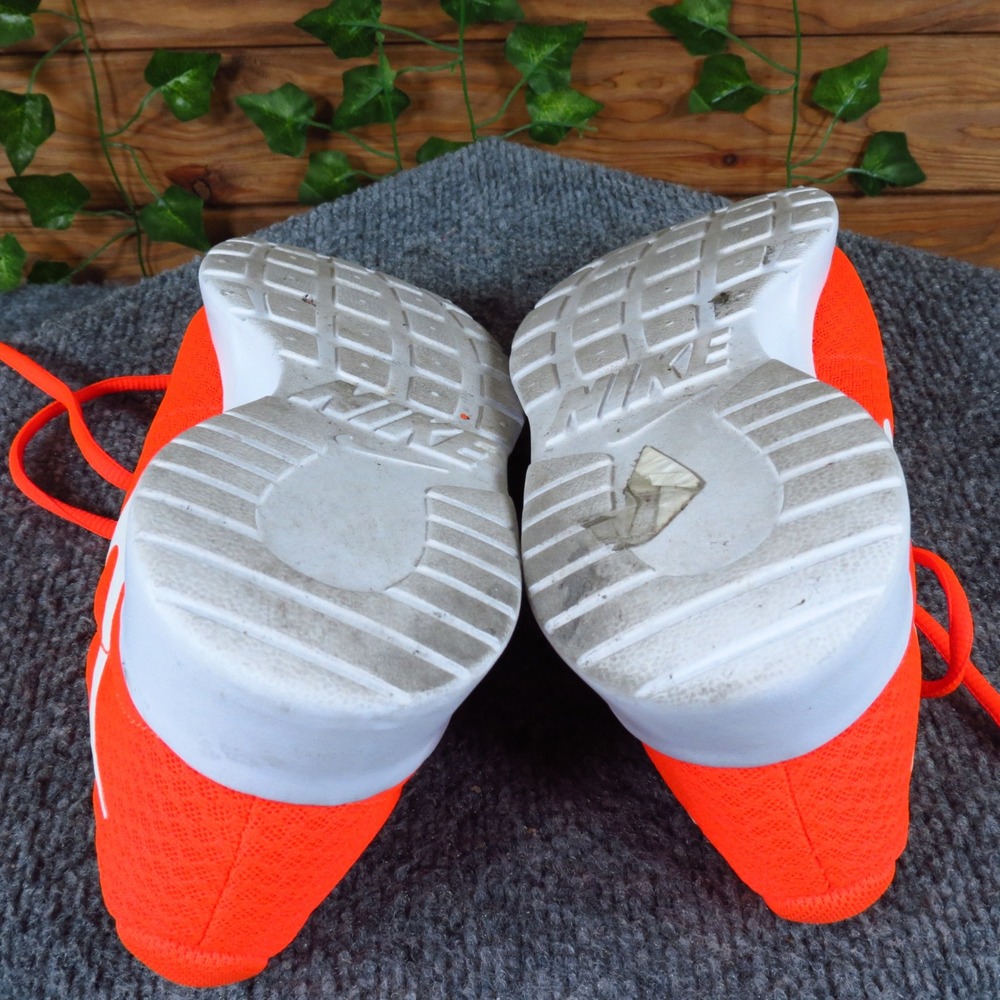 Nike Tanjun Mens Running Shoes Size 7 Athletic Walking Sneakers Orange White - Picture 5 of 7